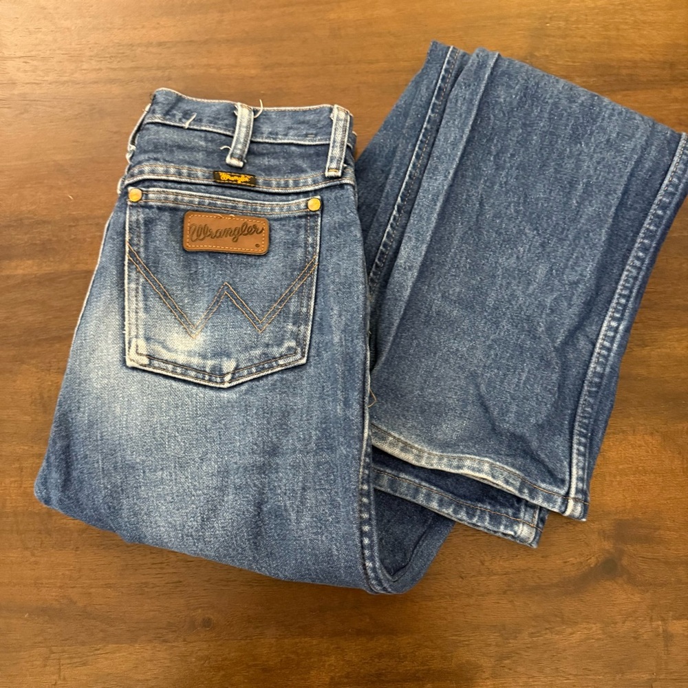 Wrangler 36 MWZ Slim Fit Men's Relaxed Blue‎ Jeans